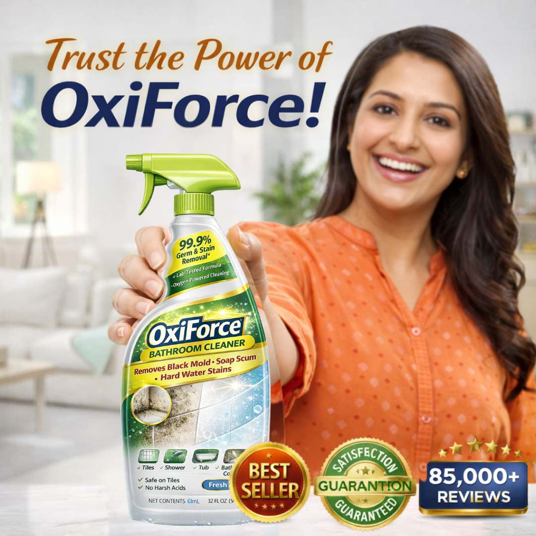 OxiForce Bathroom Cleaner | Shower, Tub & Tile Shine Every Corner | BUY 1 GET 1 FREE!
