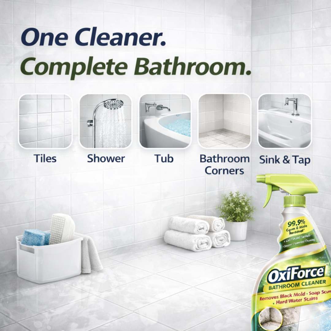 OxiForce Bathroom Cleaner | Shower, Tub & Tile Shine Every Corner | BUY 1 GET 1 FREE!